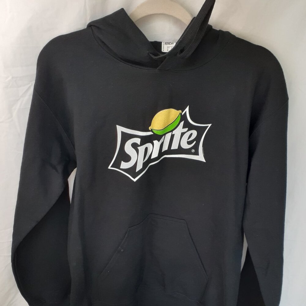 New Small Sprite Logo Black Pullover Hoodie